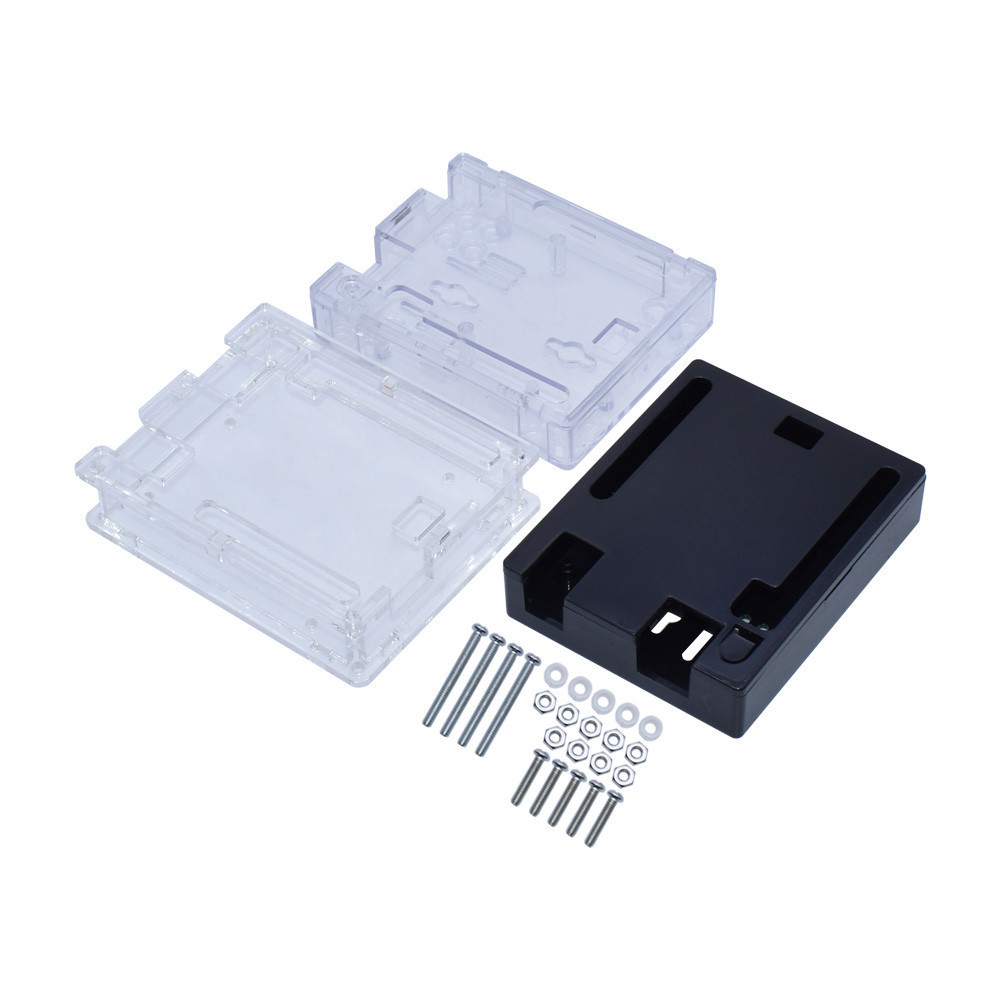 Arduino UNO R3 Case - Acrylic Enclosure, Injection-Molded Transparent Shell, ABS Mount, Ideal for Electronics Enthusiasts and Collectors